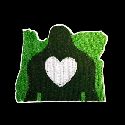 Oregon Loves Bigfoot Embroidered Patch | Patch | Cryptids | Retro & Vintage
