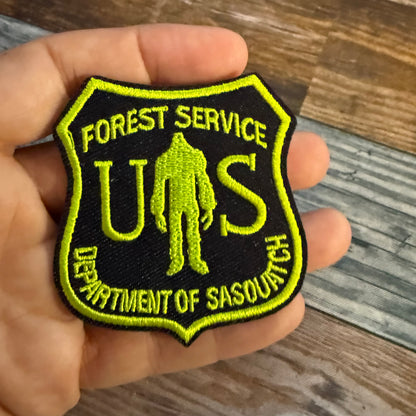 Forest Service Dept. of Sasquatch Embroidered Patch | Patch | Cryptids | Retro & Vintage