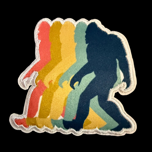 Retro Bigfoot Embroidered Patch | Patch | Cryptids | Retro & Vintage