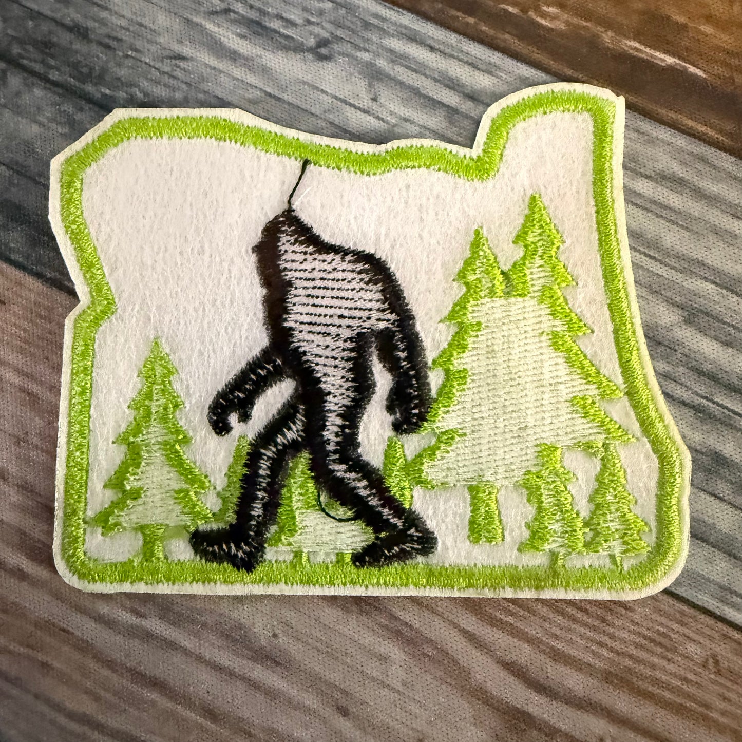 Oregon Bigfoot Embroidered Patch | Patch | Cryptids | Retro & Vintage