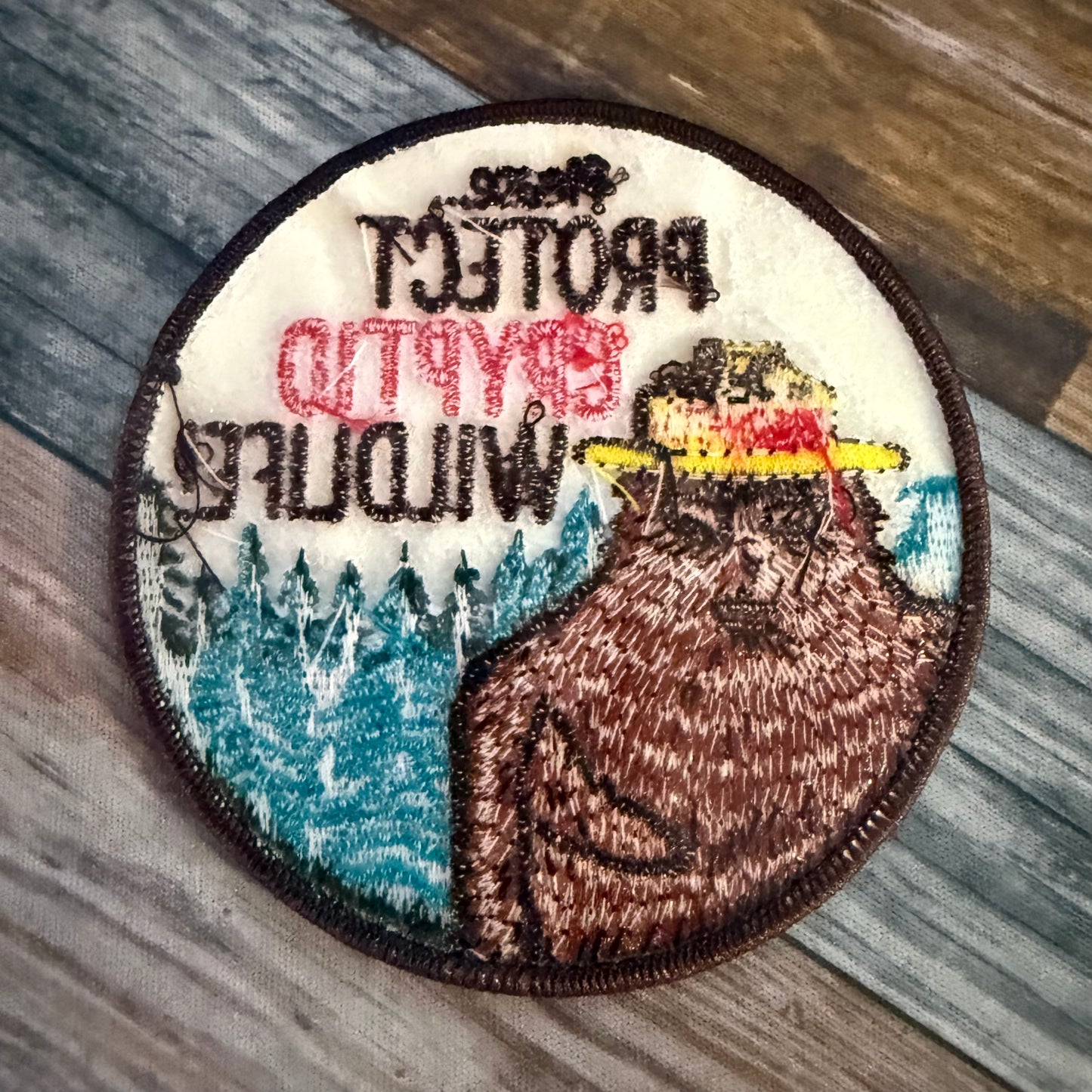 Protect Cryptid Wildlife Embroidered Patch | Patch | Cryptids | Retro & Vintage