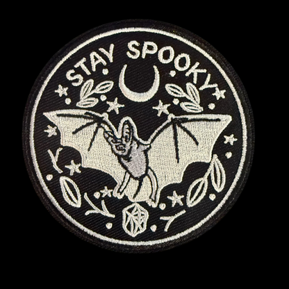 Stay Spooky Embroidered Patch | Patch | Bats, Goth | Goth