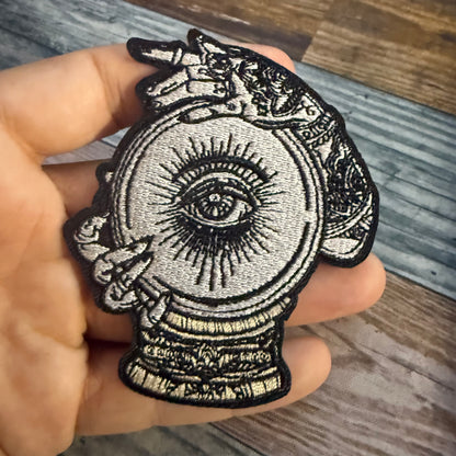 Crystal Ball Embroidered Patch | Patch | Paranormal, Goth | Goth