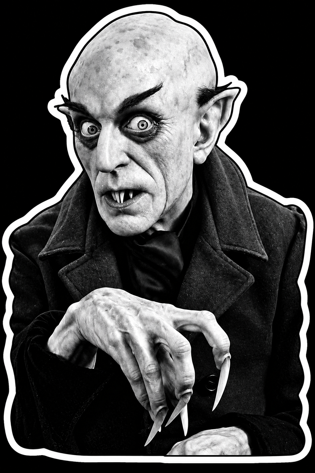 Nosferatu Vampire Sticker | 5" x 3.7" | Gothic Horror
