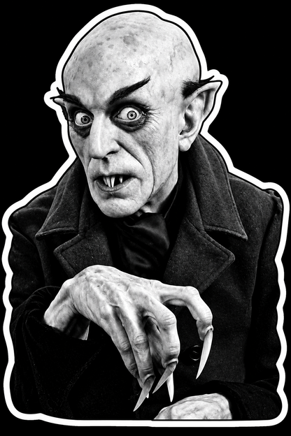 Nosferatu Vampire Sticker | 5" x 3.7" | Gothic Horror