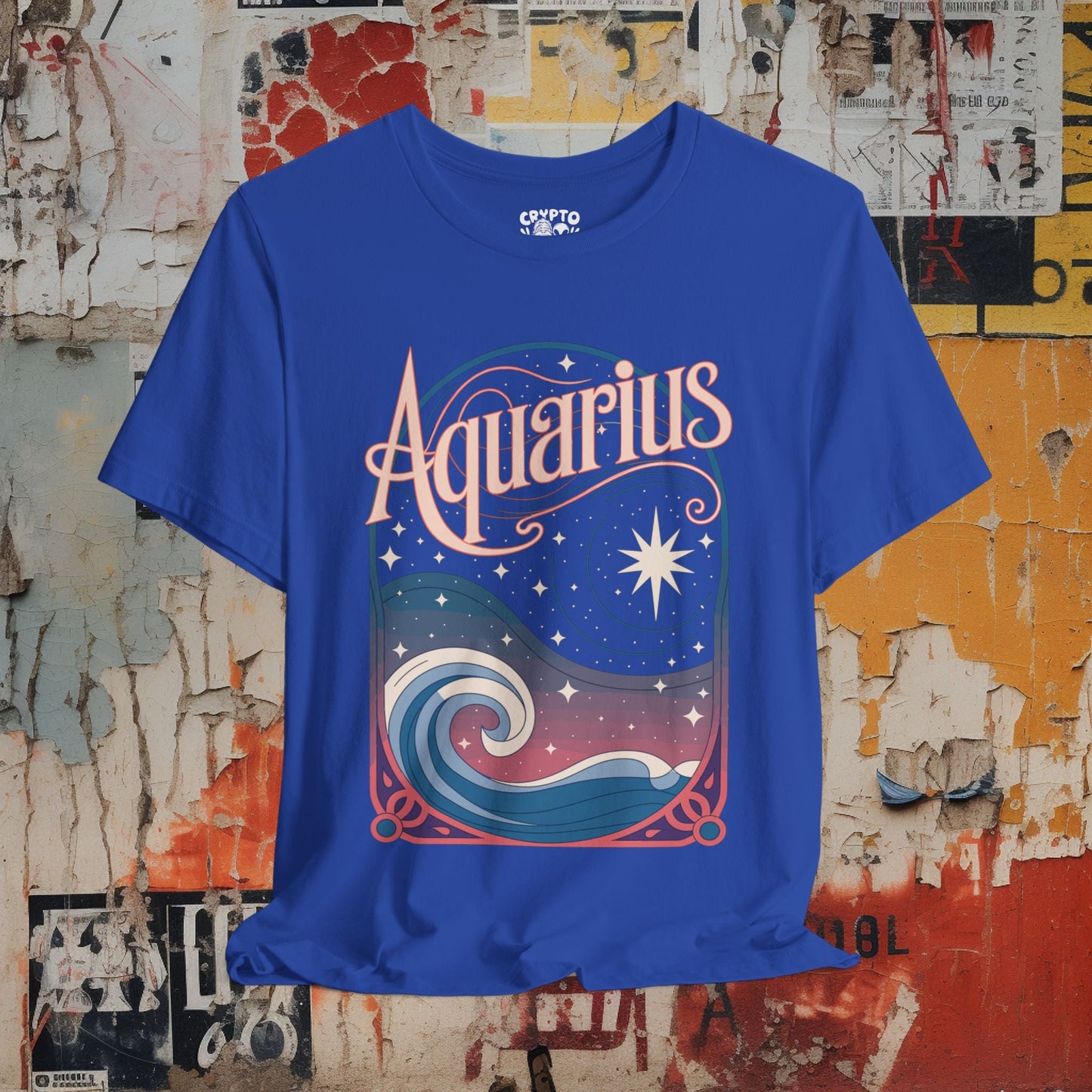 T-Shirt - Aquarius Bella+Canvas Unisex Tee from Crypto Zoo Tees