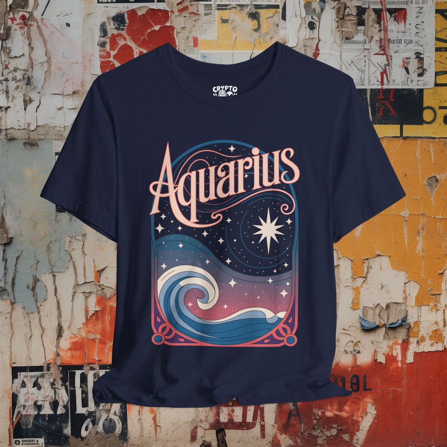 T-Shirt - Aquarius Bella+Canvas Unisex Tee from Crypto Zoo Tees