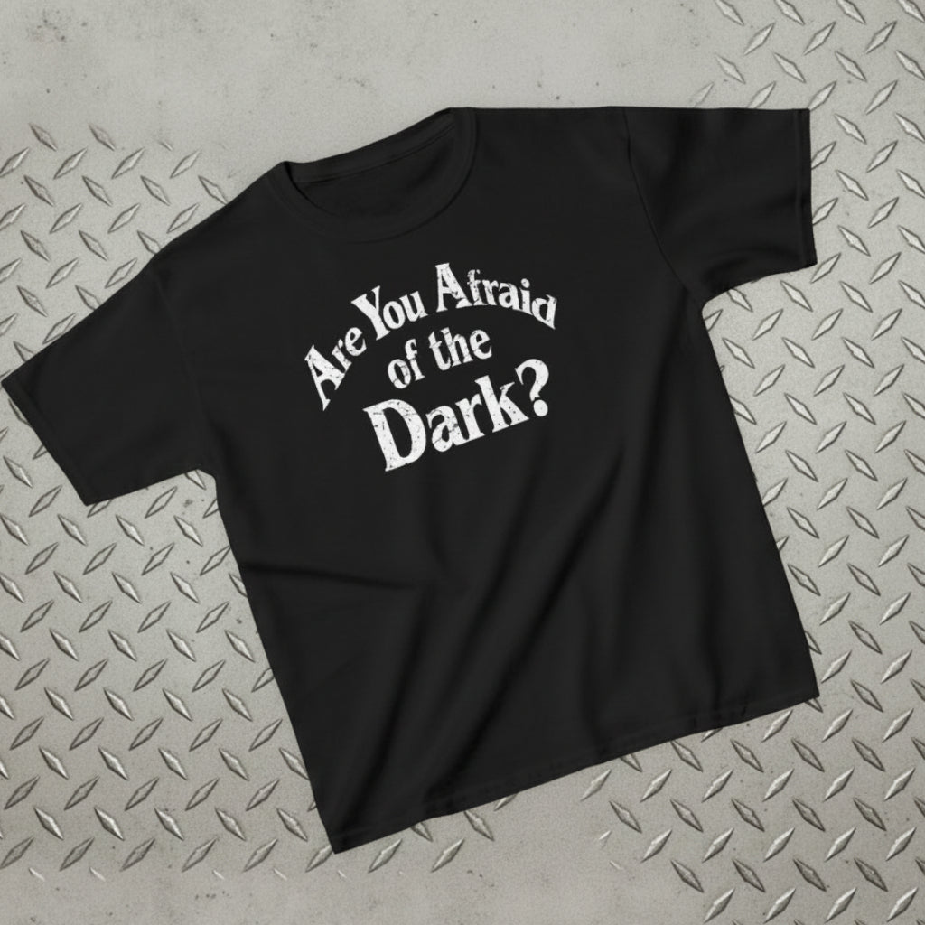T-Shirt - Are You Afraid of the Dark? | Horror, Retro & Vintage | Unisex Shirt, Ladies Tee, Tank Top, Long Sleeve, Sweatshirt, Hoodie from Crypto Zoo Tees