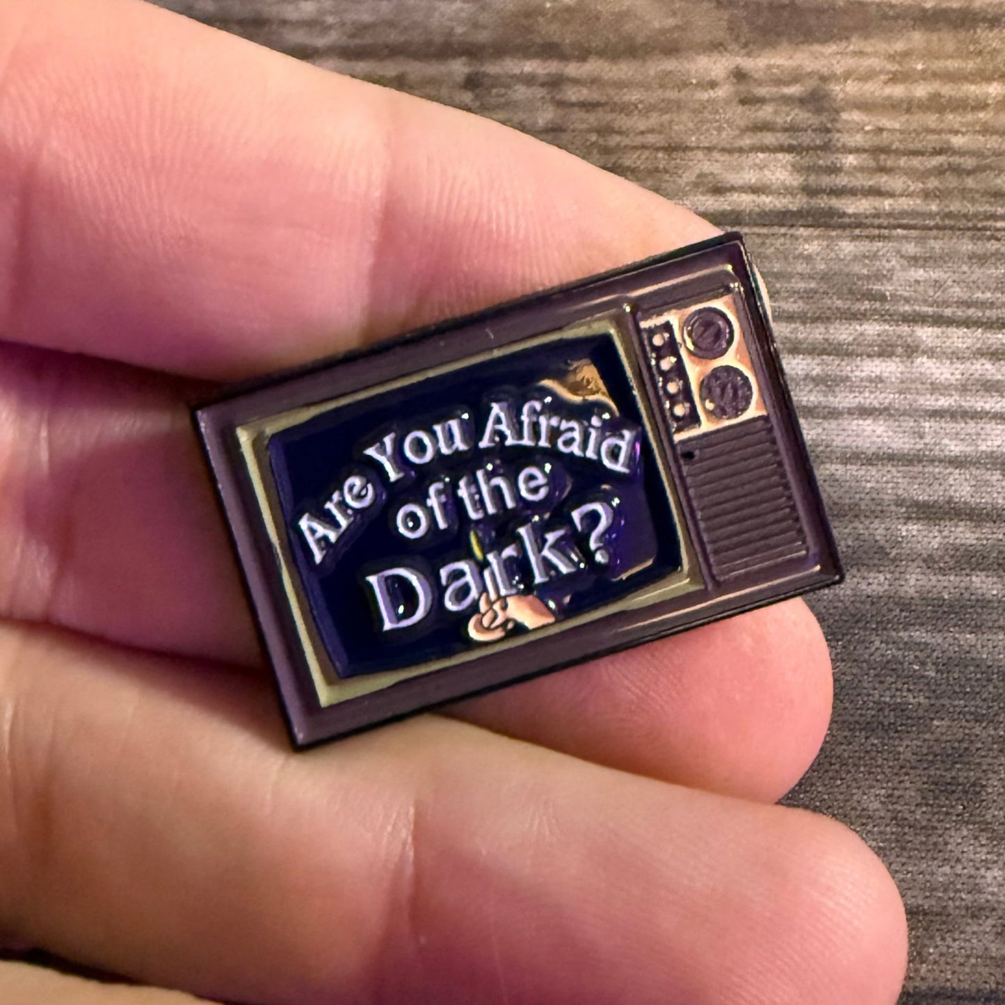  - Are You Afraid of the Dark? Pinback Button | Pinback Button | Horror | Retro & Vintage from Crypto Zoo Tees
