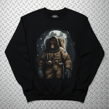 Sweatshirt - Astronaut Bigfoot Sweatshirt | Sweatshirt | Bigfoot, Alien & UFO | Retro & Vintage, Psychedelic from Crypto Zoo Tees