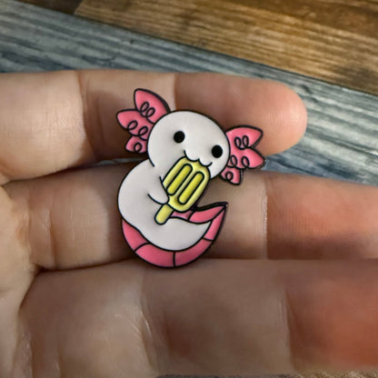  - Axolotl Enamel Pin Set | Pinback Button | Animals from Crypto Zoo Tees