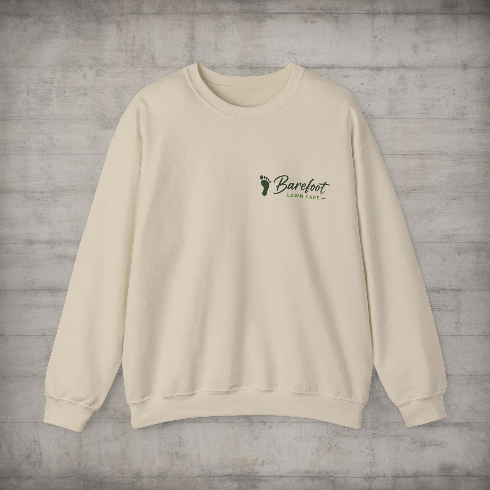 Sweatshirt - Barefoot Lawn Care - Custom Crewneck Sweatshirt from SHIRT MONSTERS (Formally Crypto Zoo Tees)
