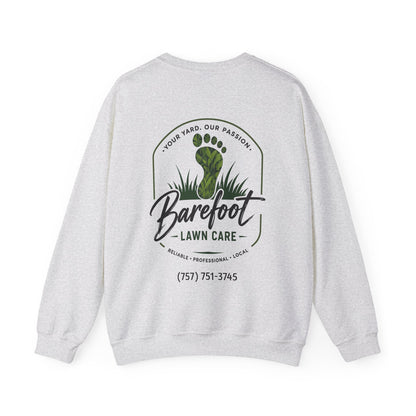 Sweatshirt - Barefoot Lawn Care - Custom Crewneck Sweatshirt from SHIRT MONSTERS (Formally Crypto Zoo Tees)
