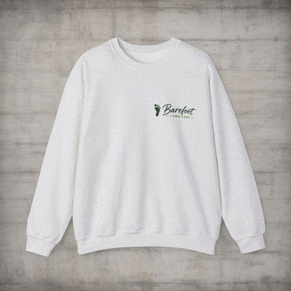 Sweatshirt - Barefoot Lawn Care - Custom Crewneck Sweatshirt from SHIRT MONSTERS (Formally Crypto Zoo Tees)