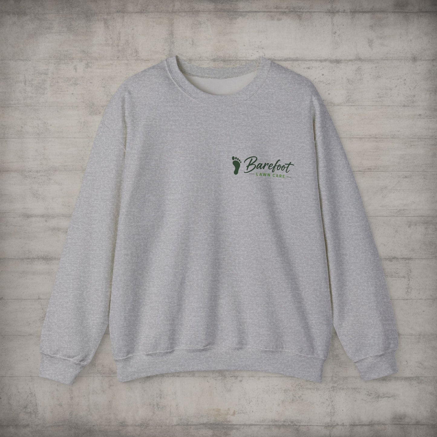 Sweatshirt - Barefoot Lawn Care - Custom Crewneck Sweatshirt from SHIRT MONSTERS (Formally Crypto Zoo Tees)