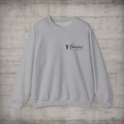 Sweatshirt - Barefoot Lawn Care - Custom Crewneck Sweatshirt from SHIRT MONSTERS (Formally Crypto Zoo Tees)
