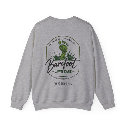 Sweatshirt - Barefoot Lawn Care - Custom Crewneck Sweatshirt from SHIRT MONSTERS (Formally Crypto Zoo Tees)