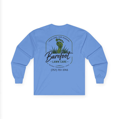 Long - sleeve - Barefoot Lawn Care - Custom Long Sleeve T-shirt from SHIRT MONSTERS (Formally Crypto Zoo Tees)