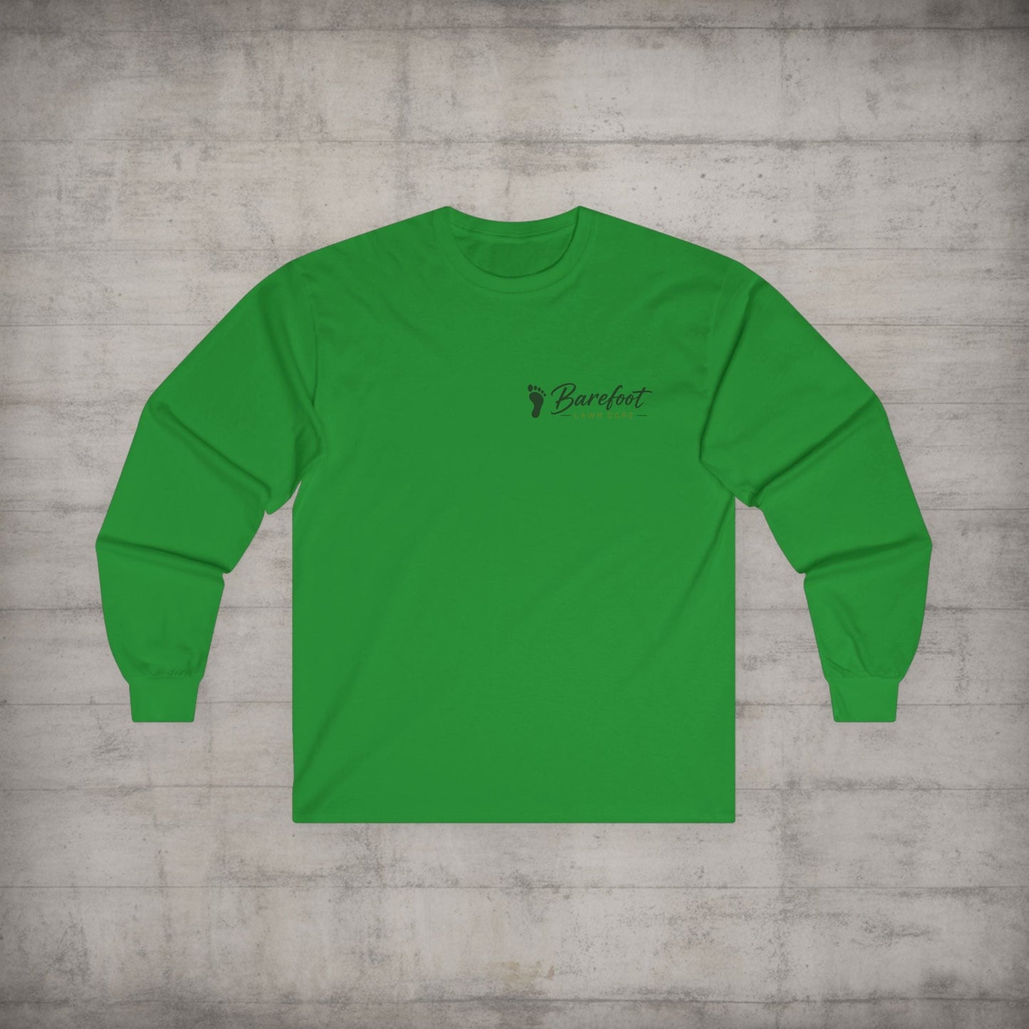 Long - sleeve - Barefoot Lawn Care - Custom Long Sleeve T-shirt from SHIRT MONSTERS (Formally Crypto Zoo Tees)