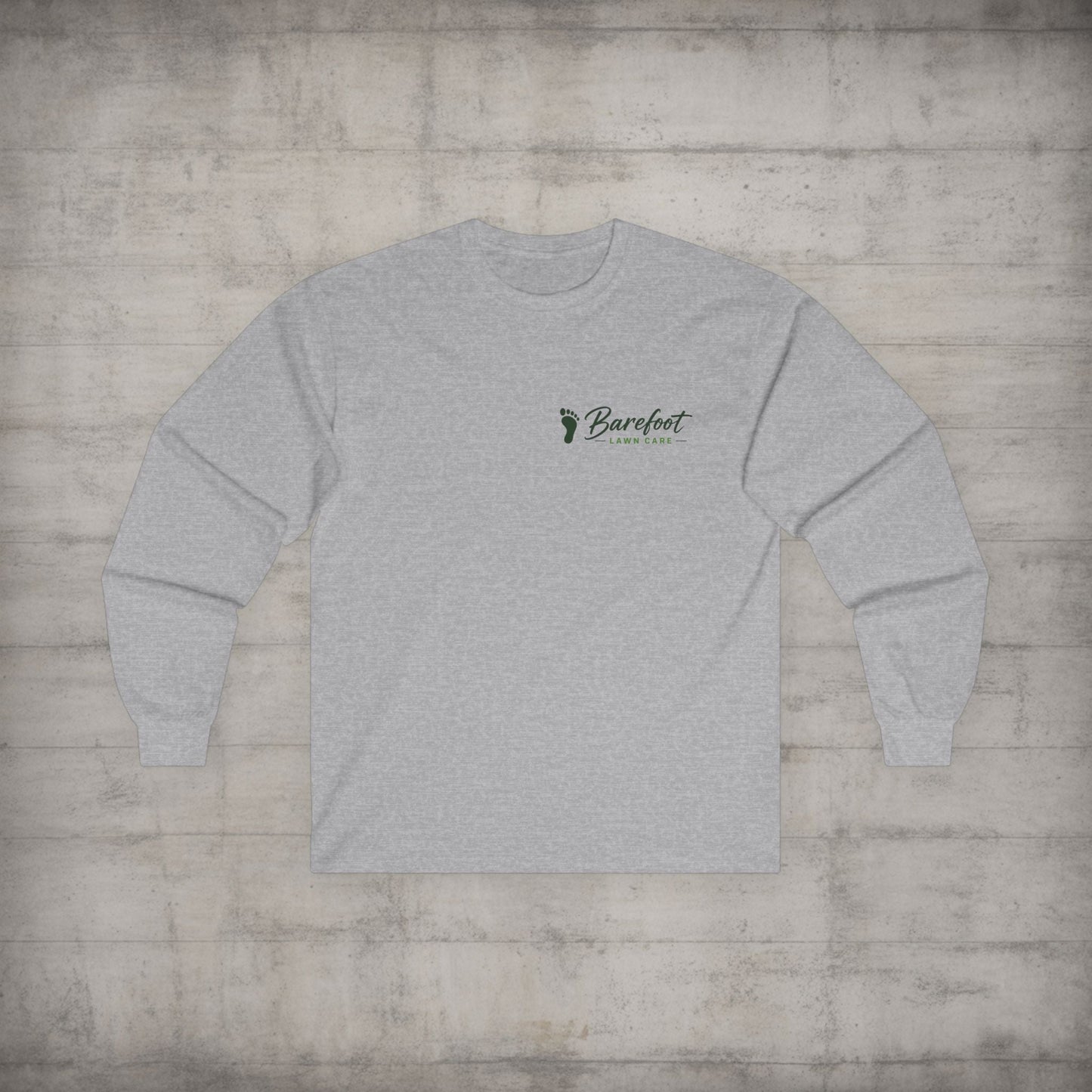 Long - sleeve - Barefoot Lawn Care - Custom Long Sleeve T-shirt from SHIRT MONSTERS (Formally Crypto Zoo Tees)