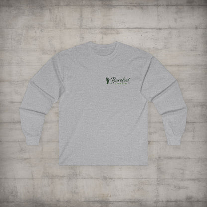 Long - sleeve - Barefoot Lawn Care - Custom Long Sleeve T-shirt from SHIRT MONSTERS (Formally Crypto Zoo Tees)