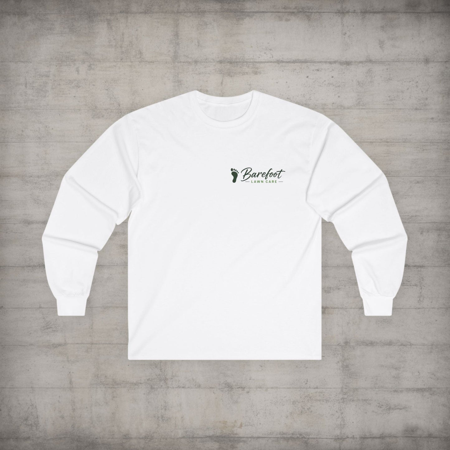 Long - sleeve - Barefoot Lawn Care - Custom Long Sleeve T-shirt from SHIRT MONSTERS (Formally Crypto Zoo Tees)