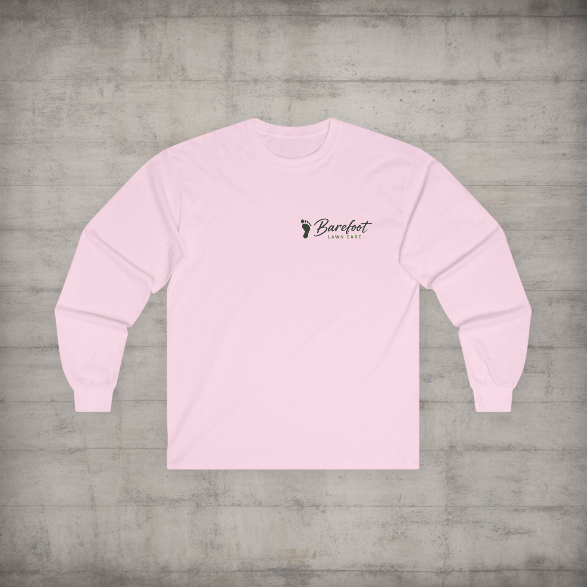 Long - sleeve - Barefoot Lawn Care - Custom Long Sleeve T-shirt from SHIRT MONSTERS (Formally Crypto Zoo Tees)