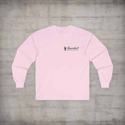 Long - sleeve - Barefoot Lawn Care - Custom Long Sleeve T-shirt from SHIRT MONSTERS (Formally Crypto Zoo Tees)