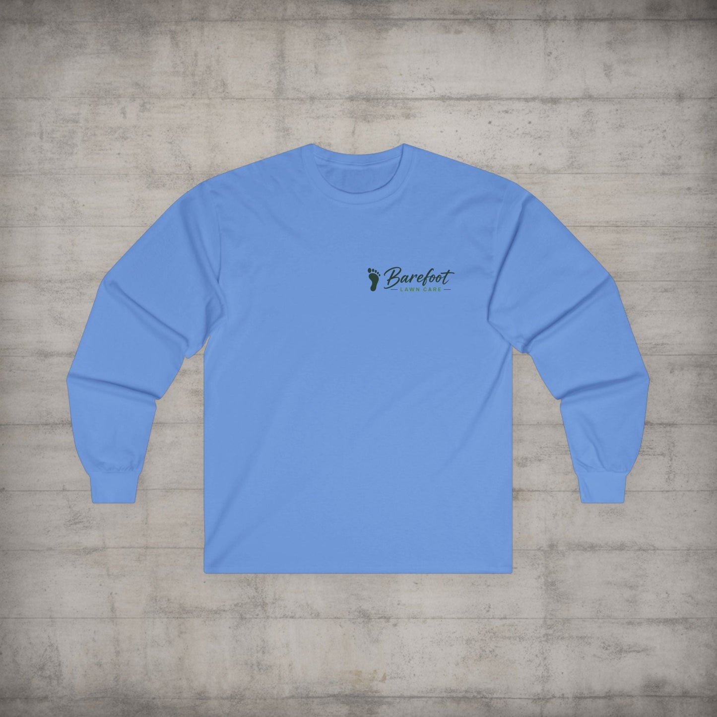 Long - sleeve - Barefoot Lawn Care - Custom Long Sleeve T-shirt from SHIRT MONSTERS (Formally Crypto Zoo Tees)