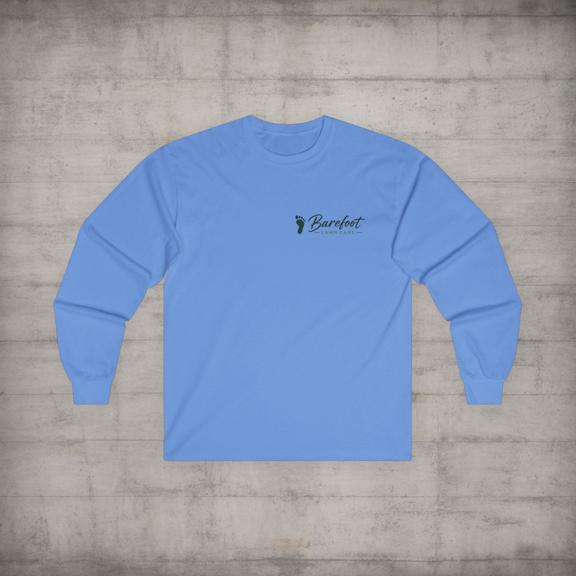 Long - sleeve - Barefoot Lawn Care - Custom Long Sleeve T-shirt from SHIRT MONSTERS (Formally Crypto Zoo Tees)