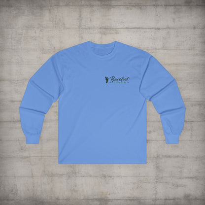 Long - sleeve - Barefoot Lawn Care - Custom Long Sleeve T-shirt from SHIRT MONSTERS (Formally Crypto Zoo Tees)
