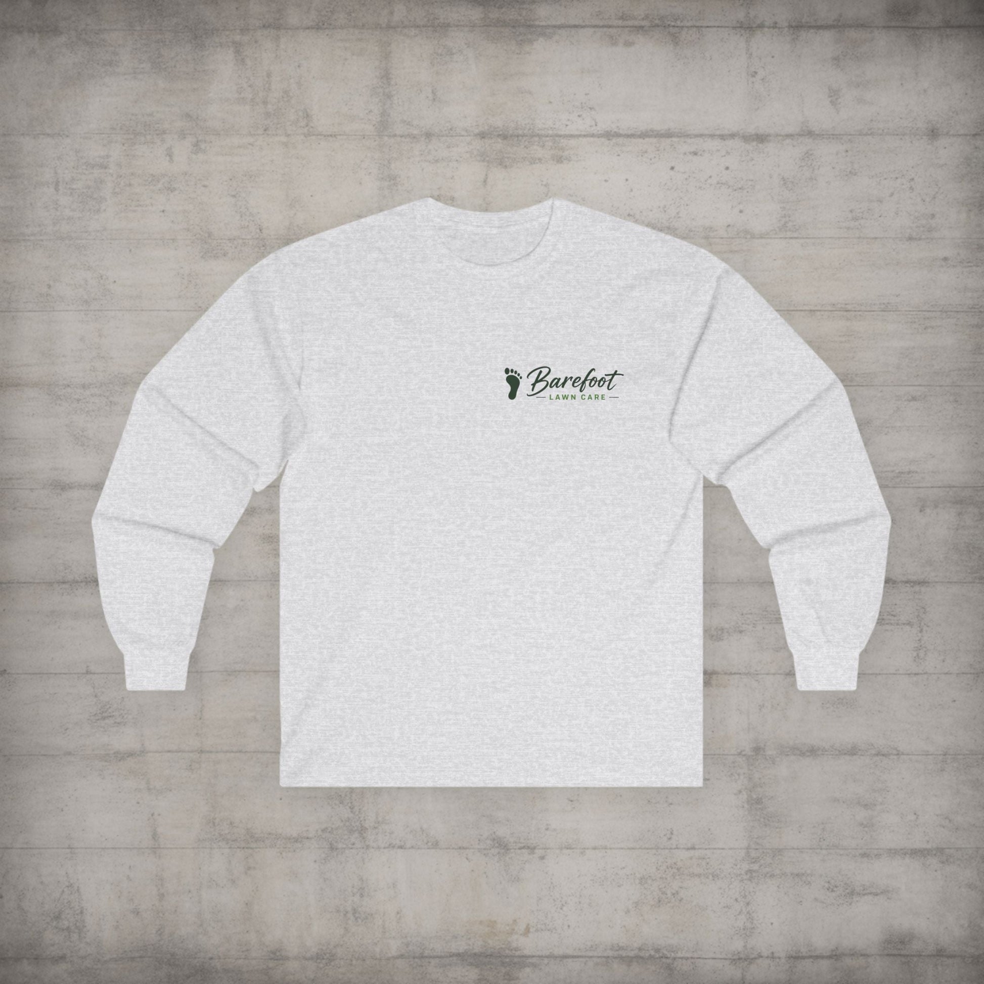 Long - sleeve - Barefoot Lawn Care - Custom Long Sleeve T-shirt from SHIRT MONSTERS (Formally Crypto Zoo Tees)