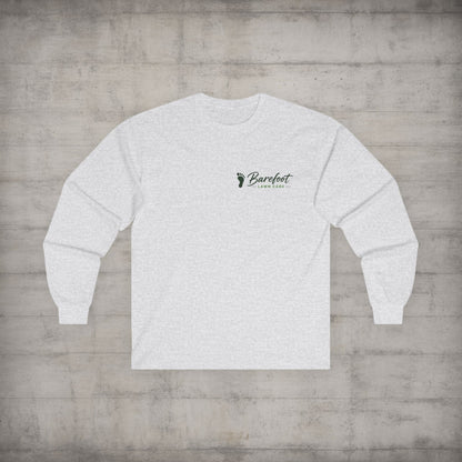 Long - sleeve - Barefoot Lawn Care - Custom Long Sleeve T-shirt from SHIRT MONSTERS (Formally Crypto Zoo Tees)