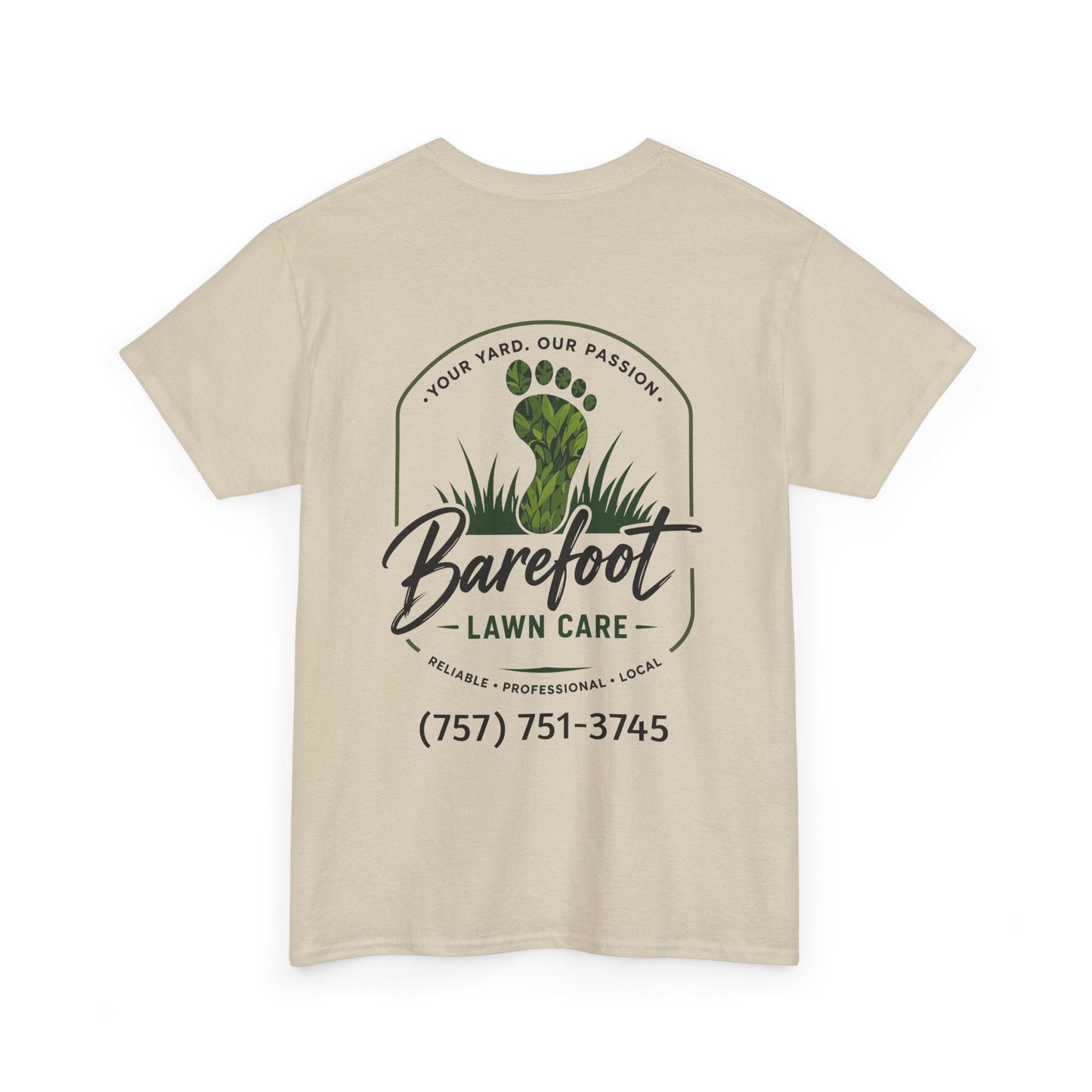 T-Shirt - Barefoot Lawn Care - Custom Shirt from SHIRT MONSTERS (Formally Crypto Zoo Tees)