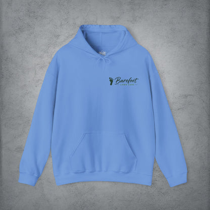 Hoodie - Barefoot Lawn Care - Custom Single Sided Pullover Hoodie from SHIRT MONSTERS (Formally Crypto Zoo Tees)