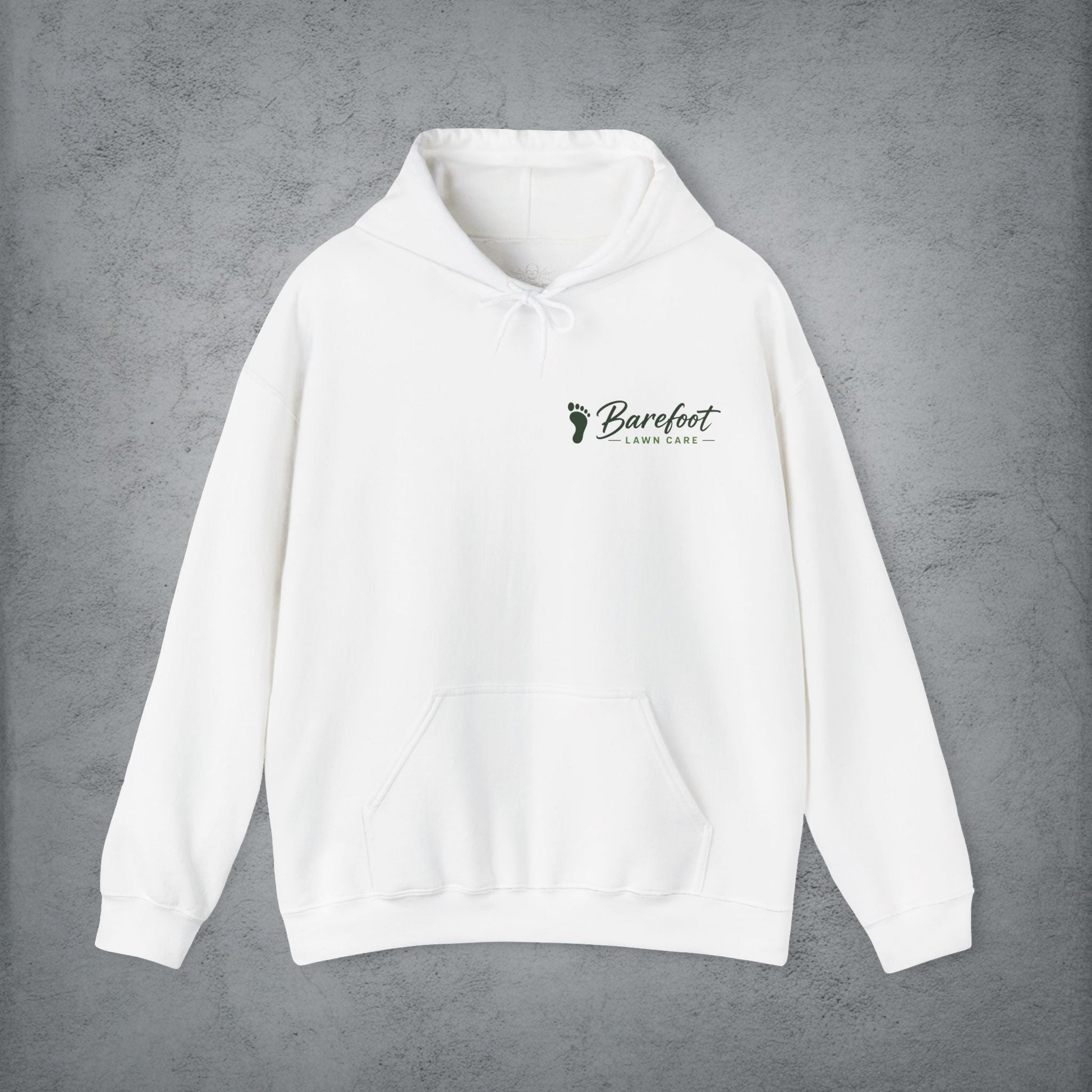 Hoodie - Barefoot Lawn Care - Custom Single Sided Pullover Hoodie from SHIRT MONSTERS (Formally Crypto Zoo Tees)