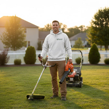Hoodie - Barefoot Lawn Care - Custom Single Sided Pullover Hoodie from SHIRT MONSTERS (Formally Crypto Zoo Tees)
