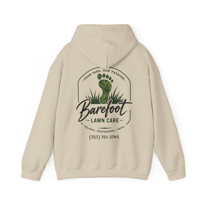 Hoodie - Barefoot Lawn Care - Custom Single Sided Pullover Hoodie from SHIRT MONSTERS (Formally Crypto Zoo Tees)