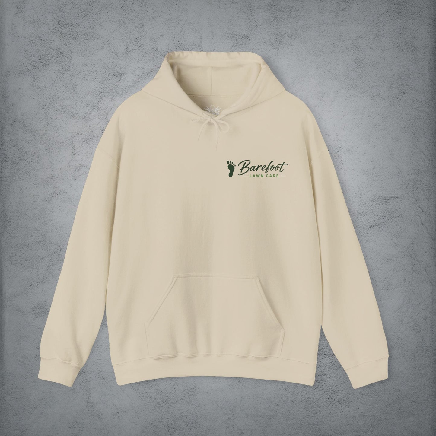 Hoodie - Barefoot Lawn Care - Custom Single Sided Pullover Hoodie from SHIRT MONSTERS (Formally Crypto Zoo Tees)