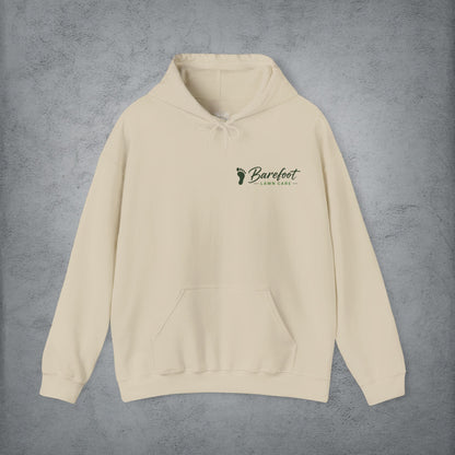 Hoodie - Barefoot Lawn Care - Custom Single Sided Pullover Hoodie from SHIRT MONSTERS (Formally Crypto Zoo Tees)