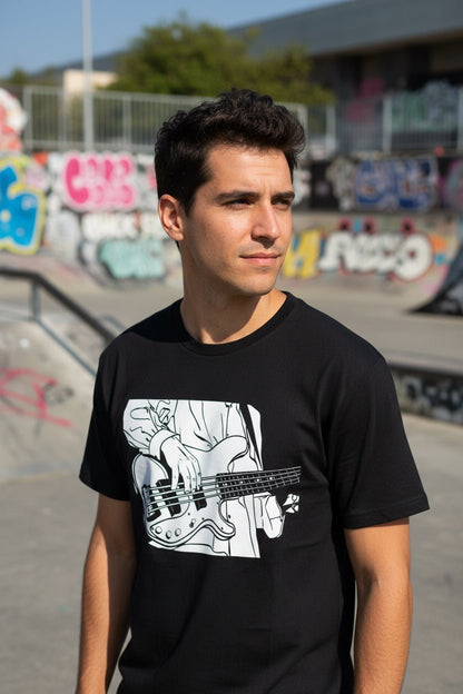 T-Shirt - Bass Player Shirt | Light Fitted - Unisex Bella+Canvas 3001 | Music from SHIRT MONSTERS