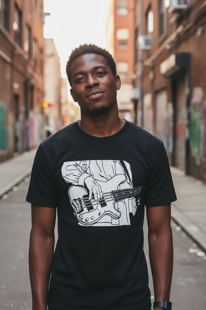 T-Shirt - Bass Player Shirt | Light Fitted - Unisex Bella+Canvas 3001 | Music from SHIRT MONSTERS