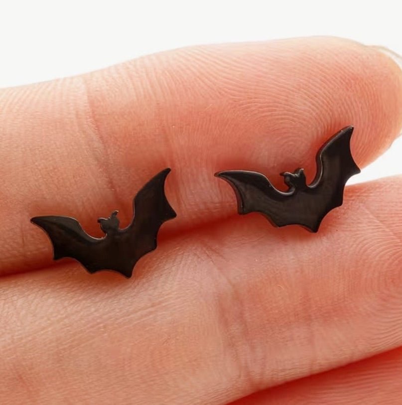  - Bat Stud Earrings | Bats, Halloween | Goth/Gothic | Jewelry from Crypto Zoo Tees