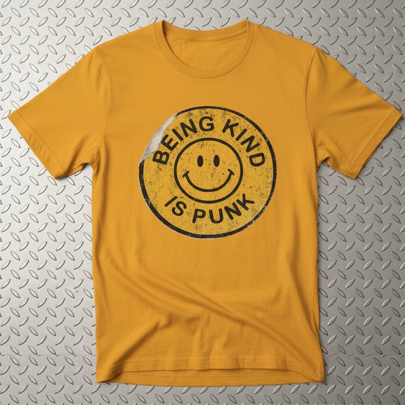 T-Shirt - Being Kind Is Punk Shirt | Funny, Punk | Light Fitted - Unisex Bella+Canvas 3001 from SHIRT MONSTERS