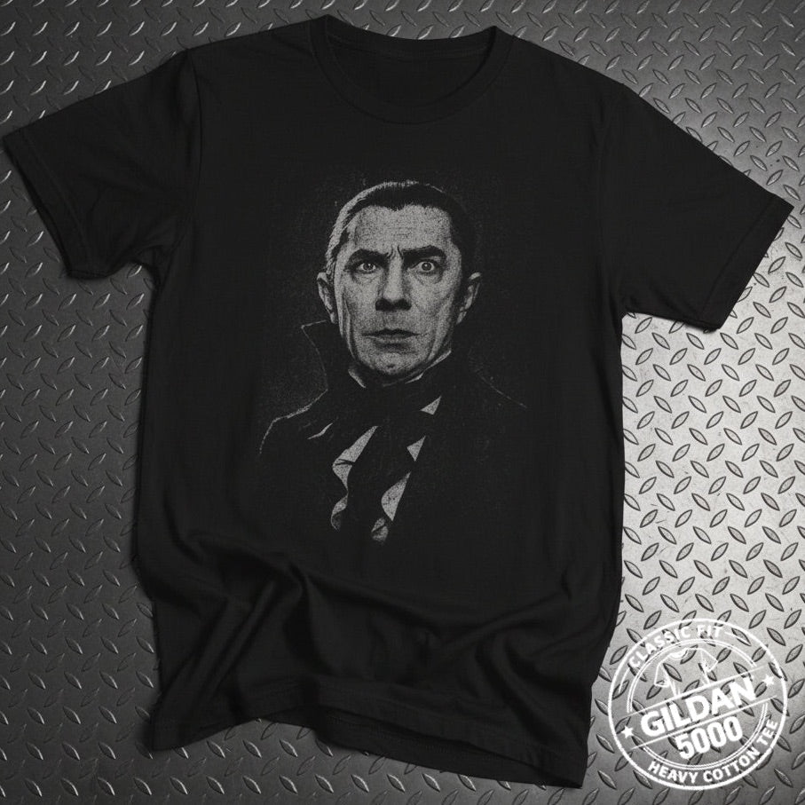 T-Shirt - Bela Lugosi Dracula Shirt | Unisex Heavy Cotton - Gildan 5000 | Horror | Goth/Gothic from SHIRT MONSTERS