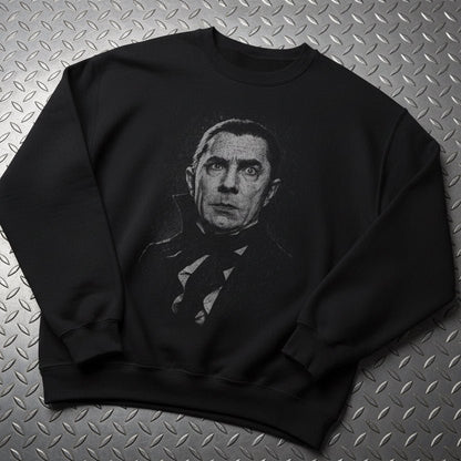T-Shirt - Bela Lugosi Sweatshirt | Horror, Halloween | Unisex Crewneck Sweatshirt - Gildan 18000 from Crypto Zoo Tees