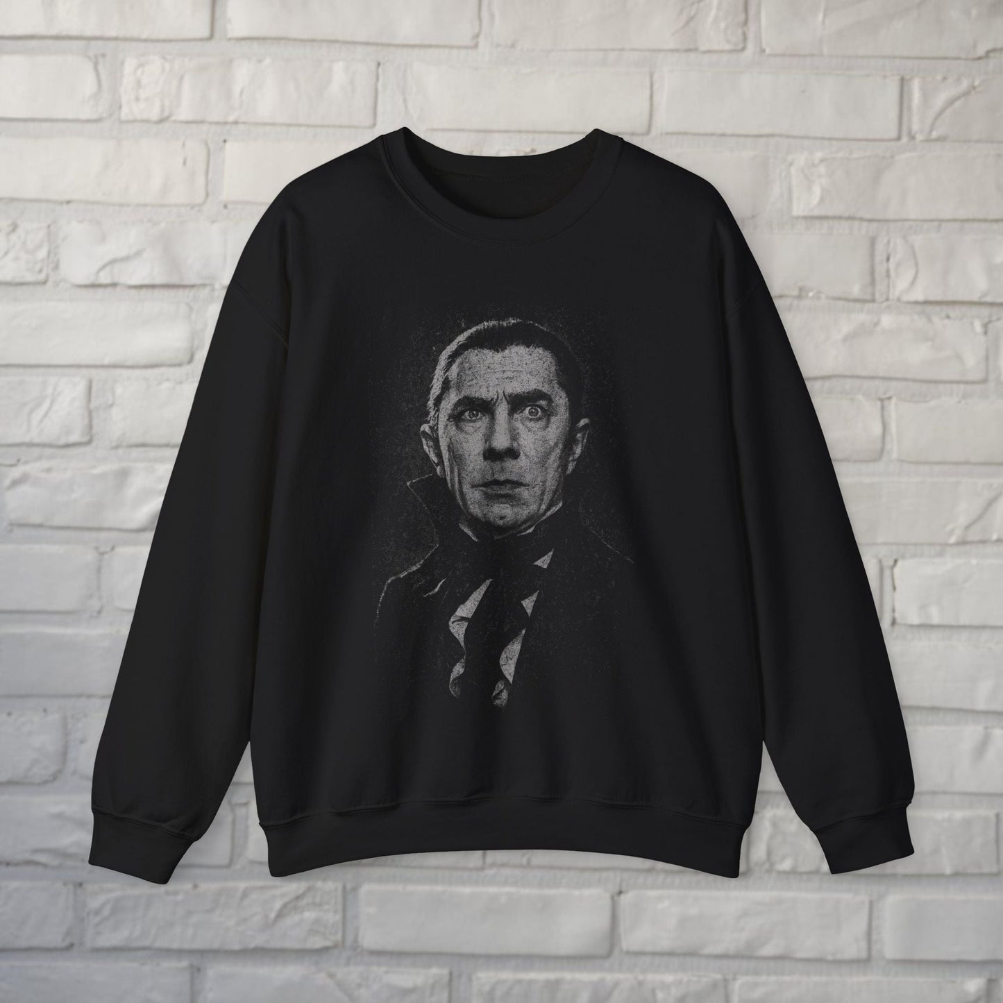 T-Shirt - Bela Lugosi Sweatshirt | Horror, Halloween | Unisex Crewneck Sweatshirt - Gildan 18000 from Crypto Zoo Tees
