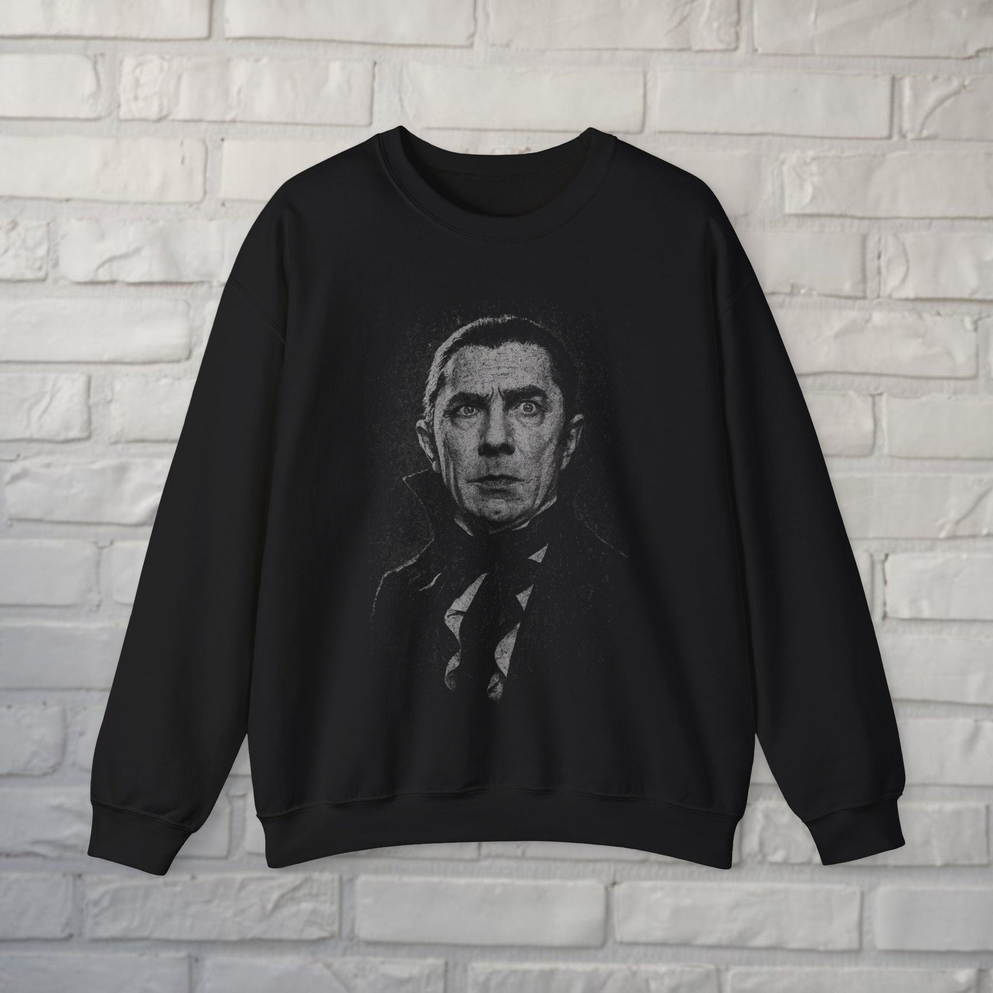 T-Shirt - Bela Lugosi Sweatshirt | Horror, Halloween | Unisex Crewneck Sweatshirt - Gildan 18000 from Crypto Zoo Tees