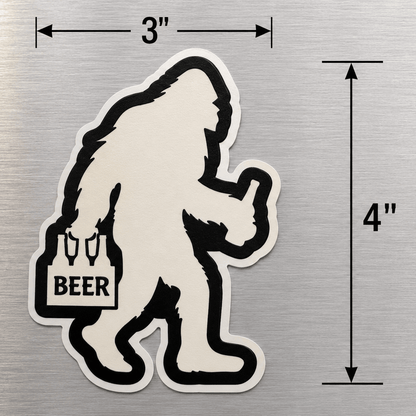 - Bigfoot Beer Sticker | Bigfoot | Funny | Retro & Vintage from SHIRT MONSTERS