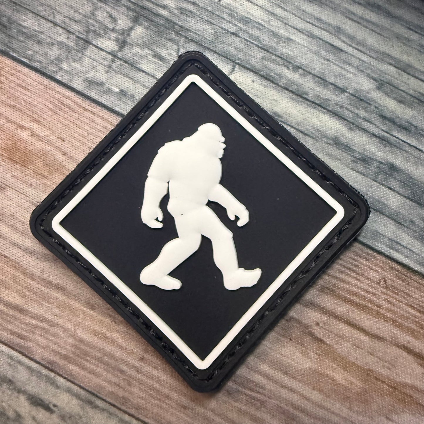  - Bigfoot Morale Patch | PVC Rubber Hook & Loop | Cryptids from Crypto Zoo Tees